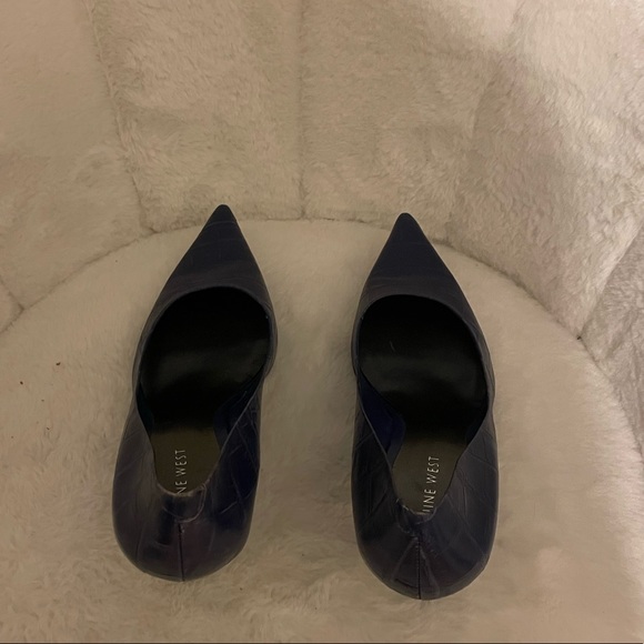 Nine West Shoes Royal Blue Alligator Shoes Poshmark
